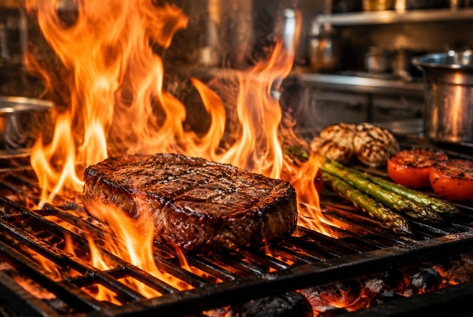 Flames by Cityclapr — Grill kitchen, fired daily.